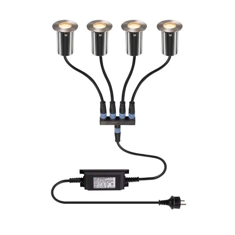 SLV LED Grondspot Ø60mm | 5W 3000K 25lm 830 IP44 | TRAIL-LITE
