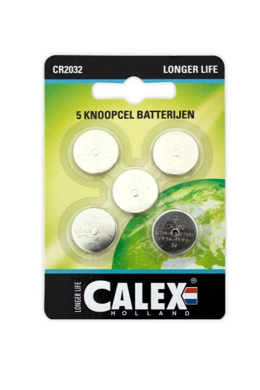 Calex Batterijen | Knoopcel CR2032 | 5-pack
