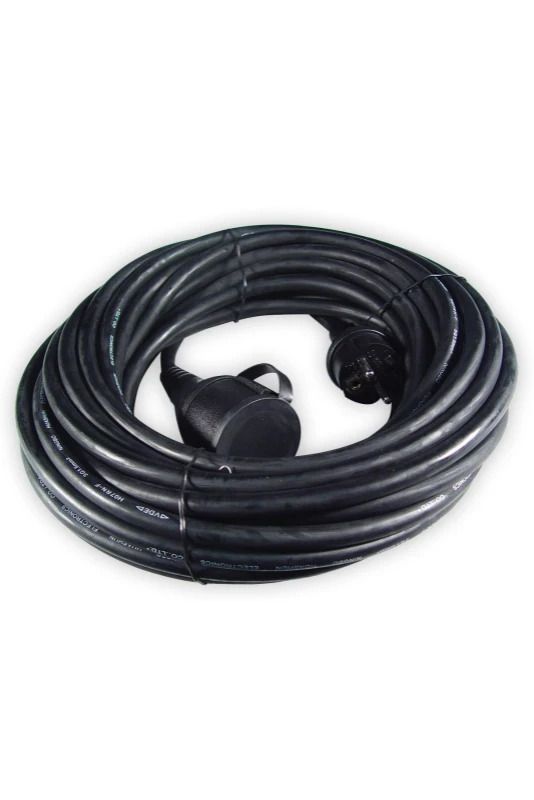 Calex Verlengkabel | 15m IP44 | Zwart