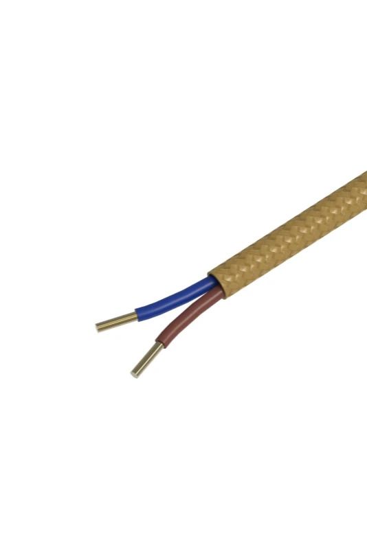 Calex Creations Textielkabel | 3m Max 60W | Goud