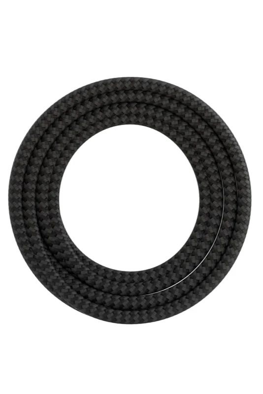 Calex Creations Textielkabel | 3m Max 60W | Zwart/Grijs