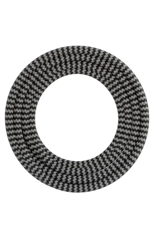 Calex Creations Textielkabel | 3m Max 60W | Zwart/Wit