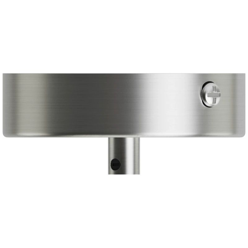 Calex Creations Plafondplaat | 10cm Metaal | 1 Gat | Mat Nikkel
