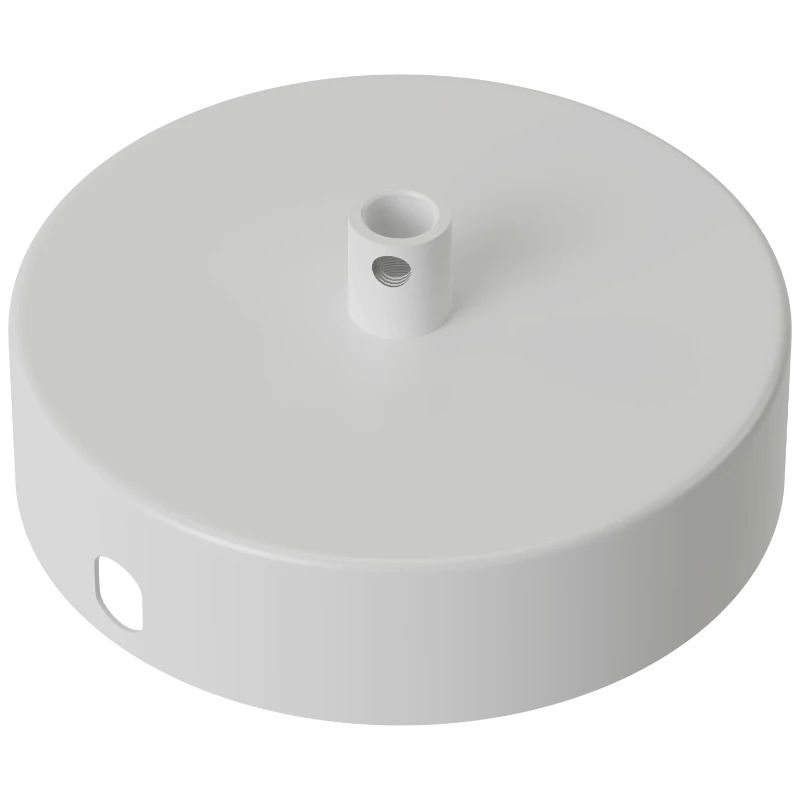 Calex Creations Plafondplaat | 10cm Metaal | 1 Gat | Mat Wit