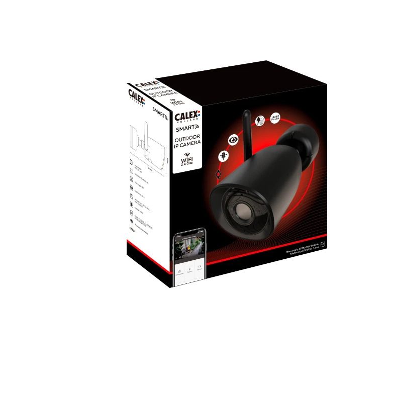 Calex Smart Buiten Beveiligingscamera | 2K | IP65 | App | Wifi | Bewegingssensor