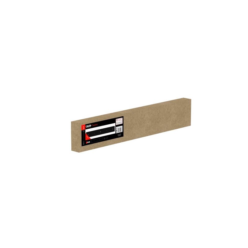 Calex Creations Plafondplaat | 70x10cm Metaal | 3 Gaten | Mat Zwart