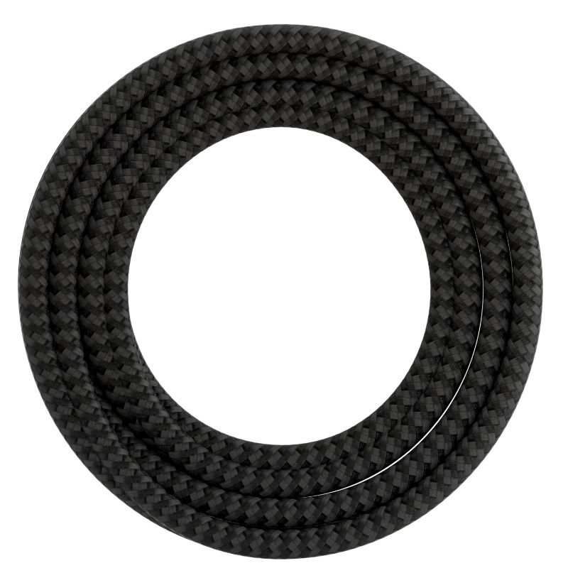 Calex Creations Textielkabel | 1.5m Max 60W | Zwart/Grijs