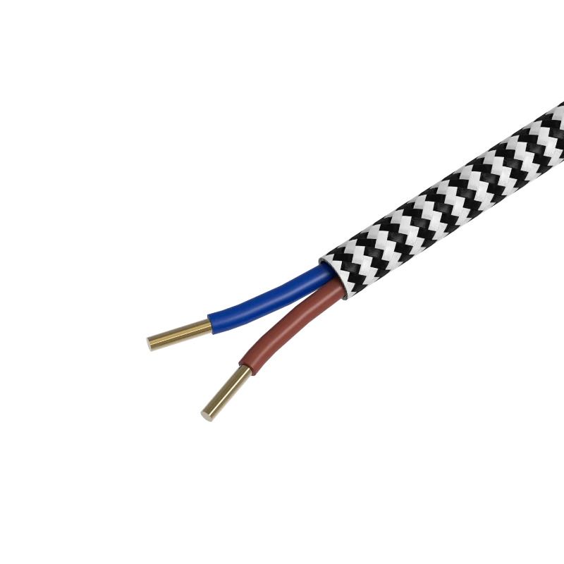 Calex Creations Textielkabel | 1.5m Max 60W | Zwart/Wit