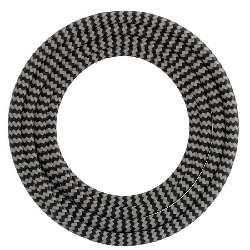 Calex Creations Textielkabel | 1.5m Max 60W | Zwart/Wit