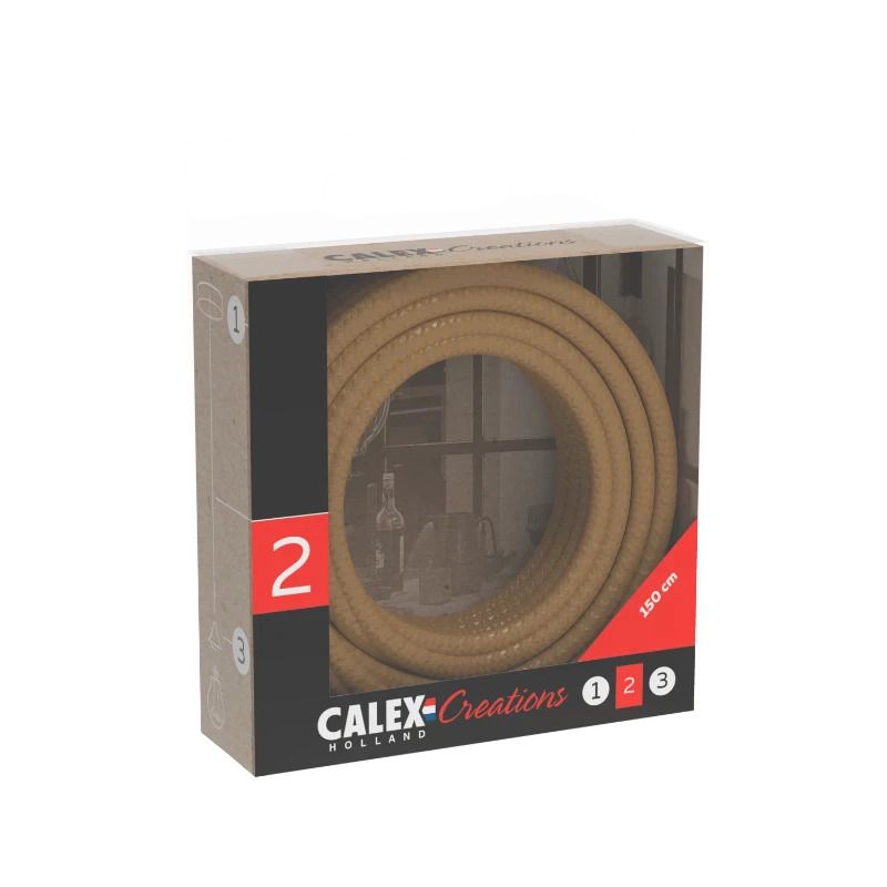 Calex Creations Textielkabel | 1.5m Max 60W | Goud