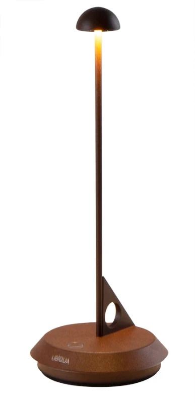 Ubiqua LUME Tafellamp | 2.2W 2700K/3000K | Oplaadbaar IP65 | Dimbaar | Corten