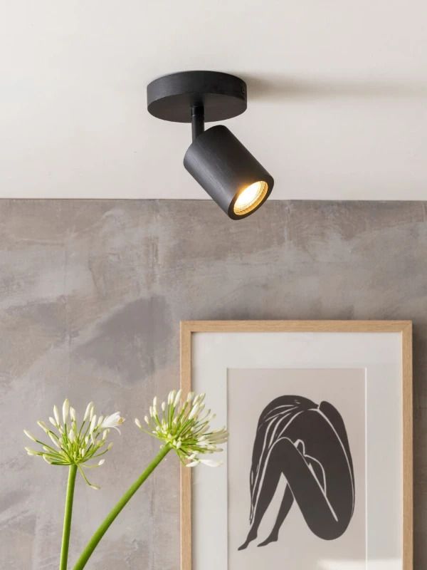 Good&Mojo Java Plafondlamp | 1x GU10 3W | Ø12cm | Zwart