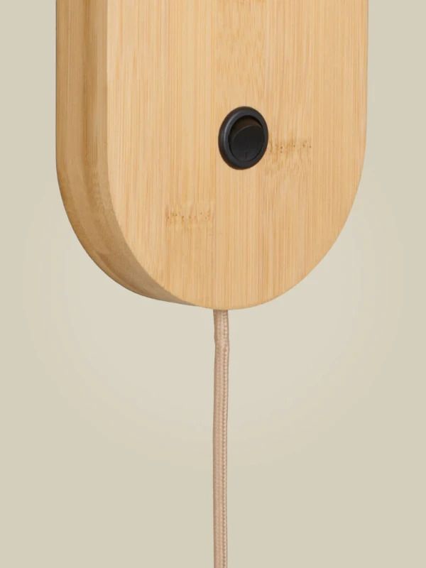 Good&Mojo Java Wandlamp | 1x GU10 3W | Met schakelaar | Naturel