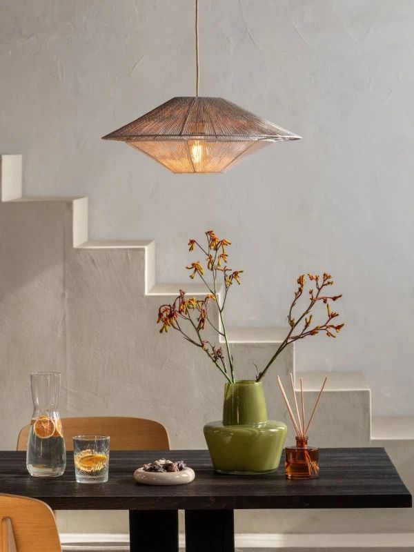 Good&Mojo Lumbini Hanglamp | 1x E27 max. 60W | Ø50cm | Lichtgrijs
