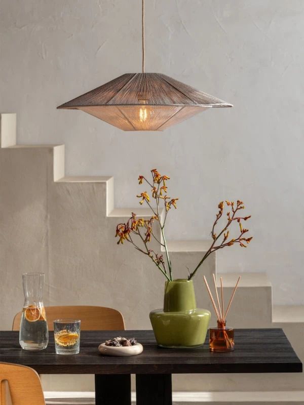 Good&Mojo Lumbini Hanglamp | 1x E27 max. 60W | Ø60cm | Lichtgrijs