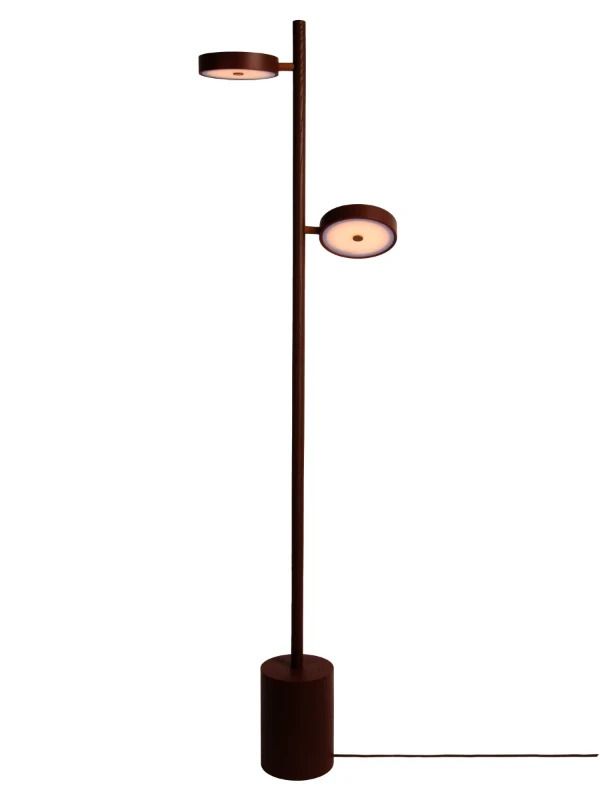 Good&Mojo Okinawa Vloerlamp | 2x LED 4W 3000K | Dimbaar | Bruin