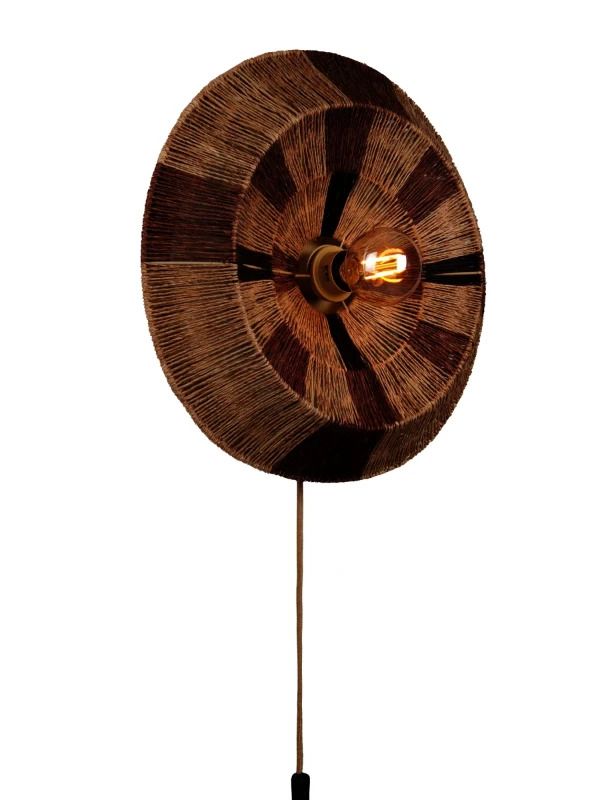 Good&Mojo Serengeti Wandlamp | 1x E27 max. 60W | Ø45cm | Bruin
