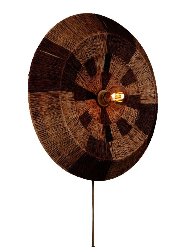 Good&Mojo Serengeti Wandlamp | 1x E27 max. 60W | Ø60cm | Bruin