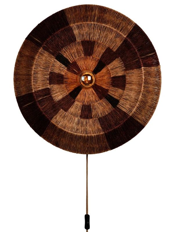 Good&Mojo Serengeti Wandlamp | 1x E27 max. 60W | Ø60cm | Bruin