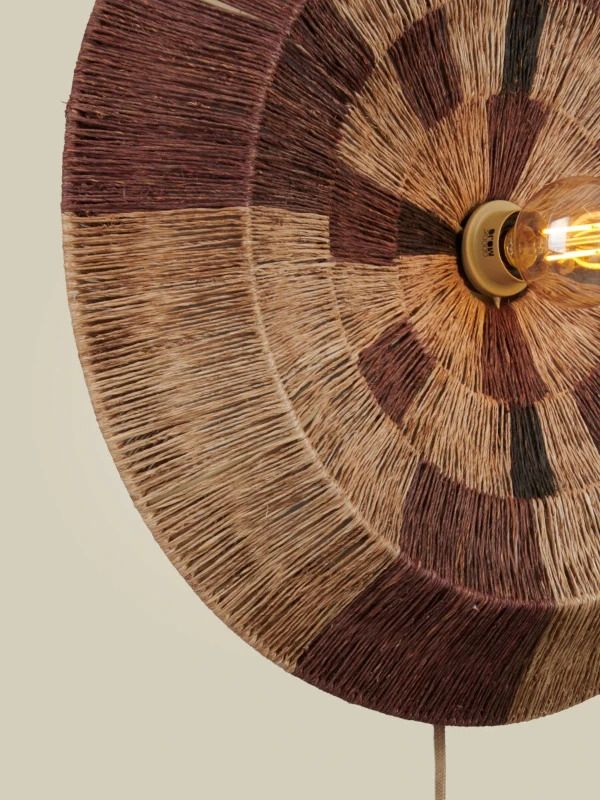 Good&Mojo Serengeti Wandlamp | 1x E27 max. 60W | Ø60cm | Bruin