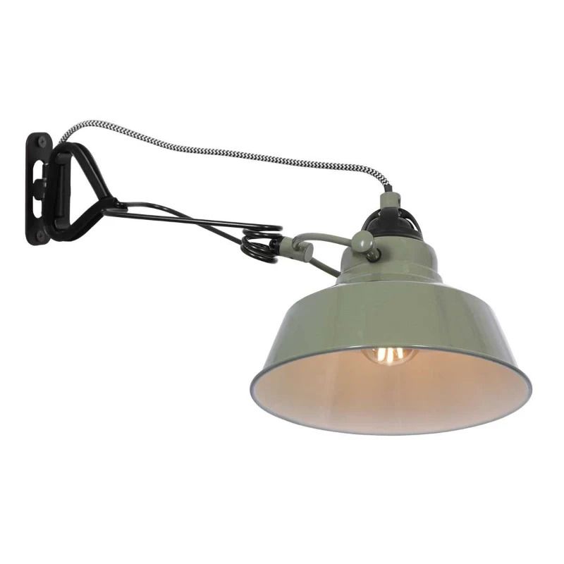Mexlite Nove LED Klemlamp | 1x E27 40W | Dimbaar | Groen