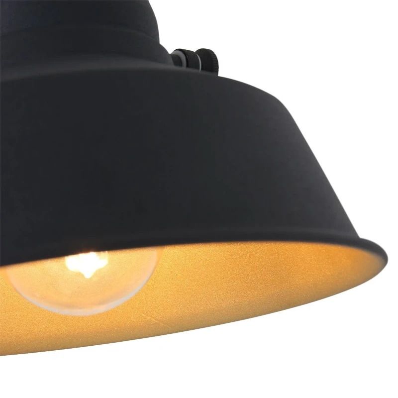 Mexlite Nove LED Klemlamp | 1x E27 40W | Dimbaar | Goud/Zwart