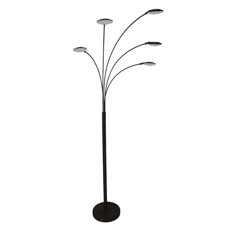 Mexlite Synna LED Vloerlamp | 22.5W 2700K 2500lm 827 | Dimbaar | Zwart