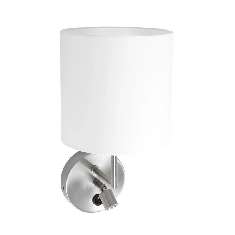 Mexlite Noor LED Wandlamp | 2x E27 2.5W 2700K 240lm 827 | Dimbaar | Staal/Wit