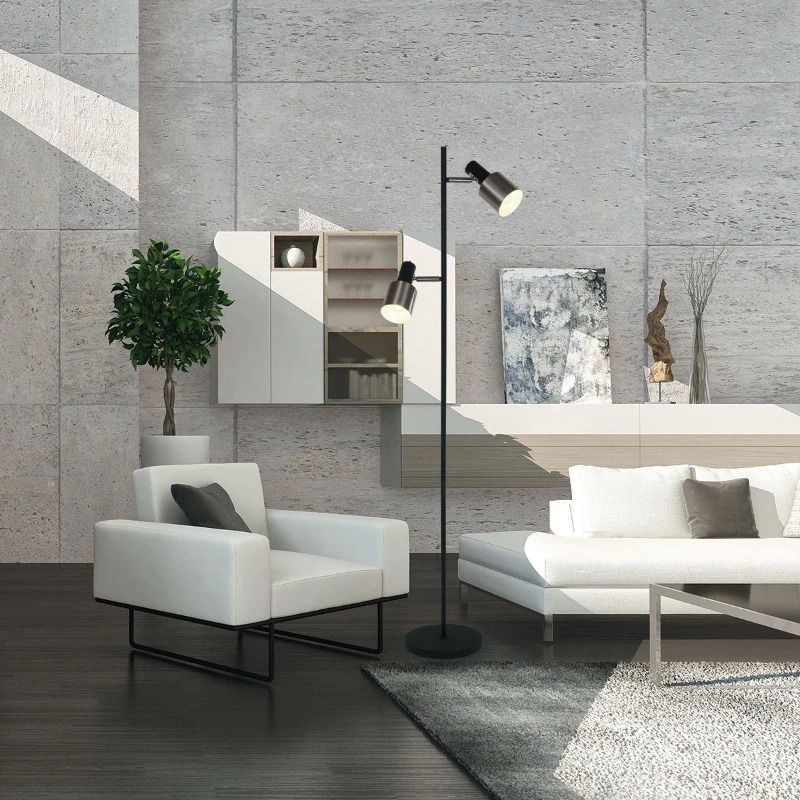 Anne Light Fjorgard LED Vloerlamp | 2x E27 40W | Dimbaar | Staal