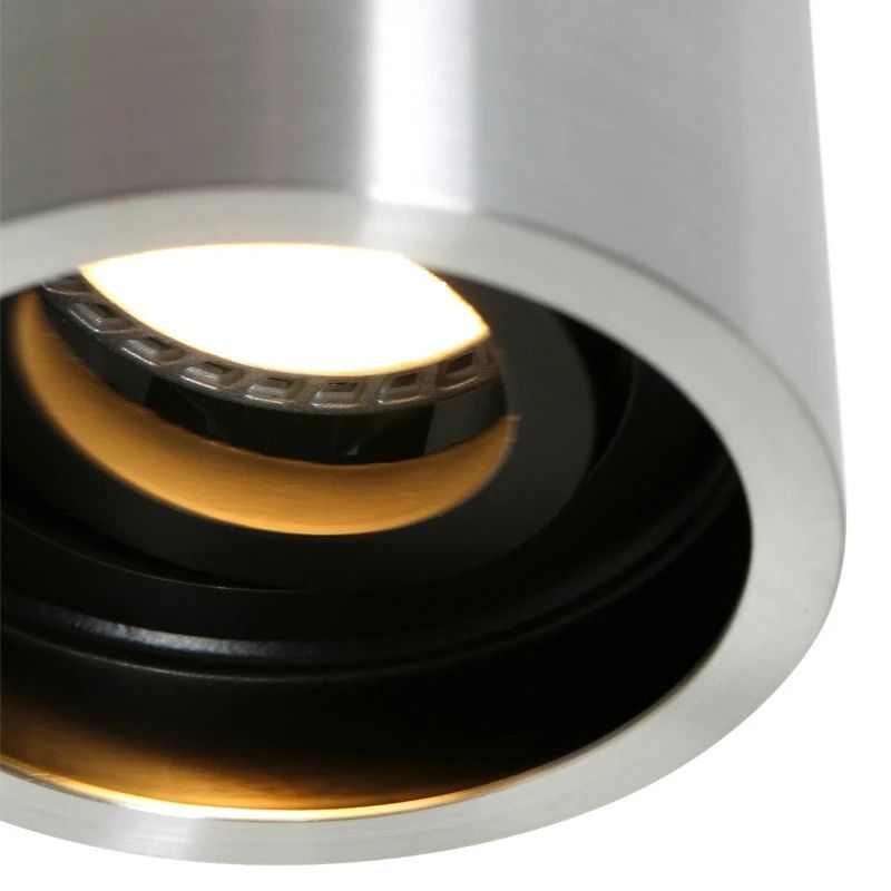 Steinhauer Pelite spot Ø85mm LED Opbouwspot | 1x GU10 10W | Dimbaar | Staal