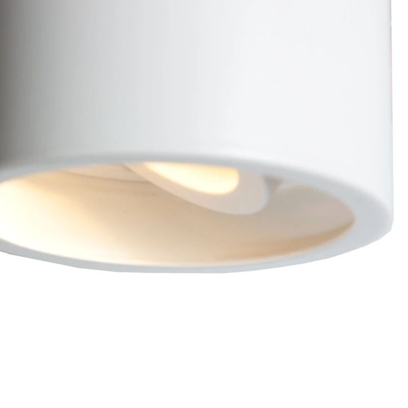 Steinhauer Pelite spot Ø85mm LED Opbouwspot | 1x GU10 10W | Dimbaar | Wit
