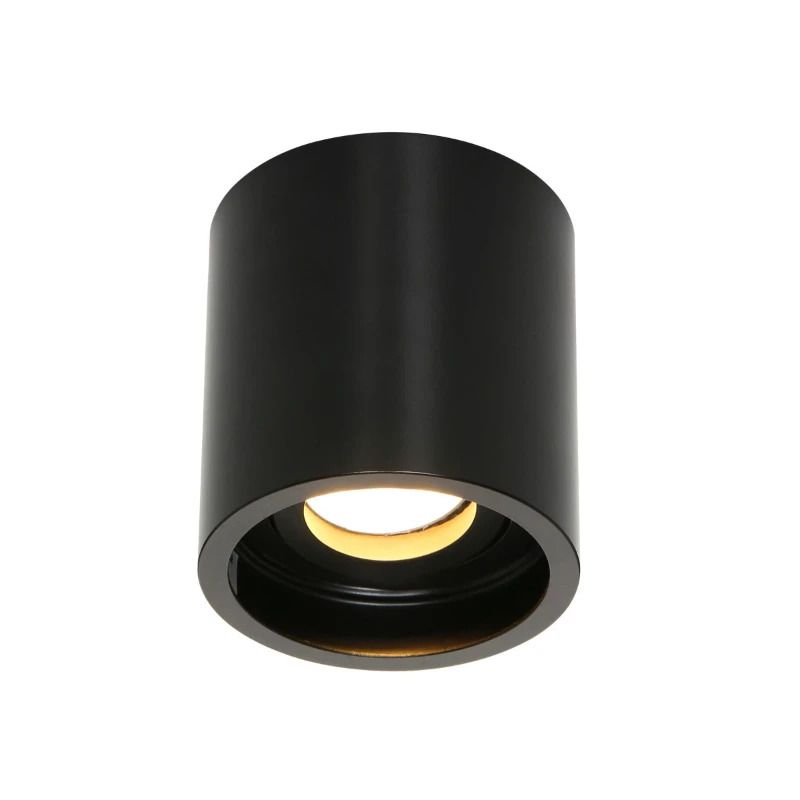 Steinhauer Pelite spot Ø85mm LED Opbouwspot | 1x GU10 10W | Dimbaar | Zwart