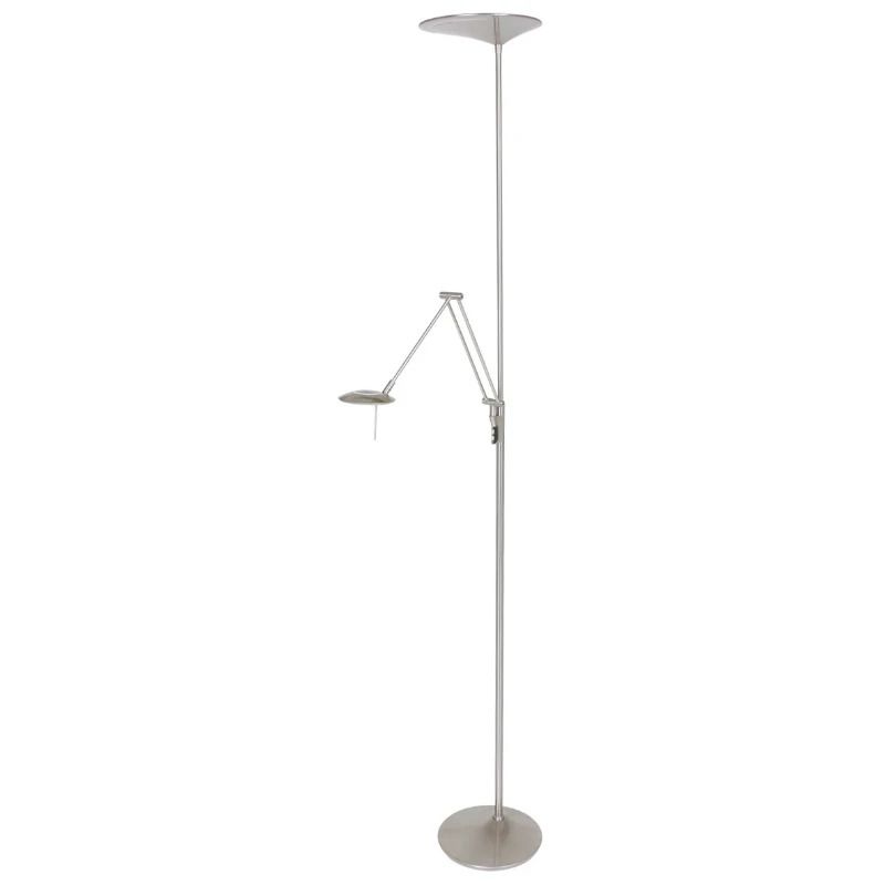 Steinhauer Zodiac LED Vloerlamp | 31W 2700K 2900lm 927 | Dimbaar | Staal/Wit