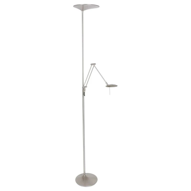 Steinhauer Zodiac LED Vloerlamp | 31W 2700K 2900lm 927 | Dimbaar | Staal/Wit