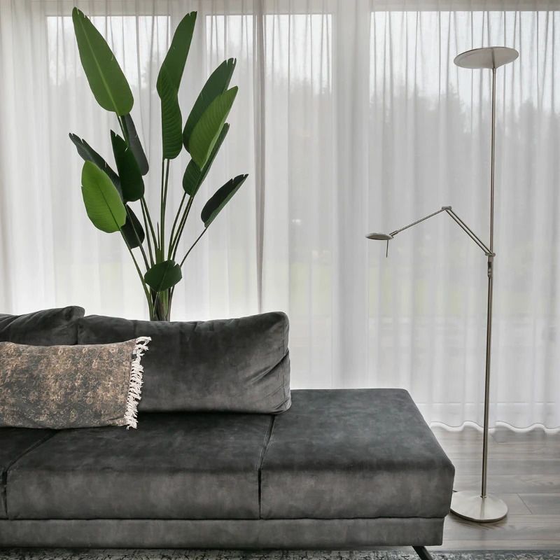 Steinhauer Zodiac LED Vloerlamp | 31W 2700K 2900lm 927 | Dimbaar | Staal/Wit