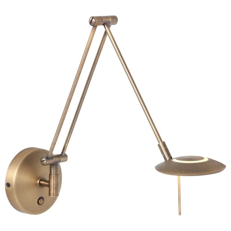 Steinhauer Zodiac LED Wandlamp | 6W 2700K 700lm 927 | Dimbaar | Brons/Wit