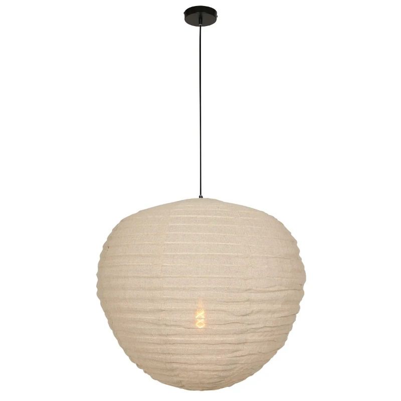 Anne Light Bangalore LED Hanglamp | 1x E27 40W | Dimbaar | Beige/Zwart