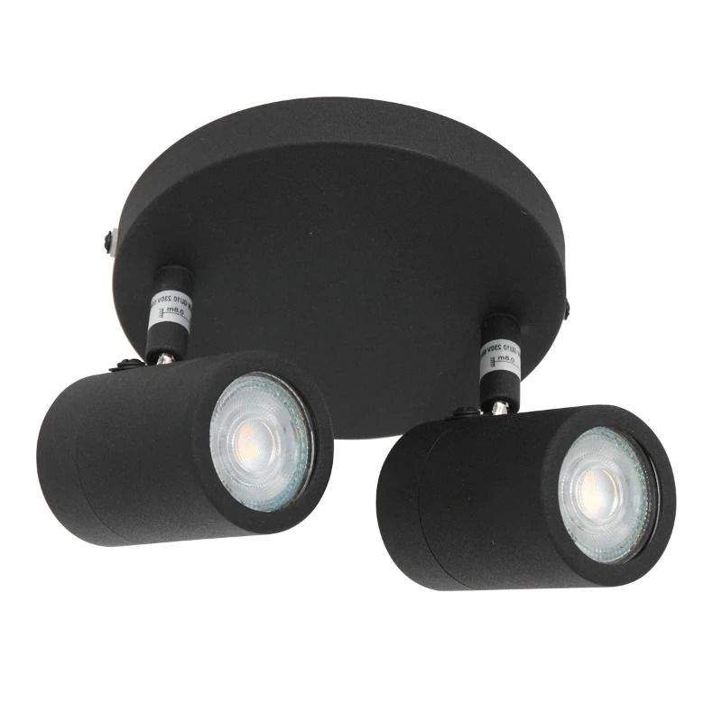 Mexlite Upround Ø24cm LED Downlighter | 2x GU10 4.9W 2200K/2700K 960lm 822/827
