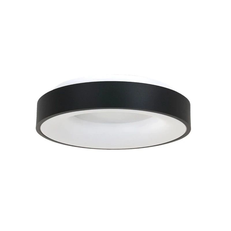 Steinhauer Ringlede LED Plafondlamp | 30W 2700K 2800lm 827 | Dimbaar | Wit/Zwart