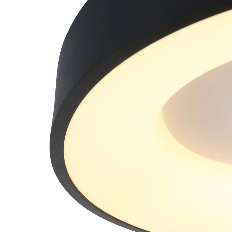Steinhauer Ringlede LED Plafondlamp | 30W 2700K 2800lm 827 | Dimbaar | Wit/Zwart