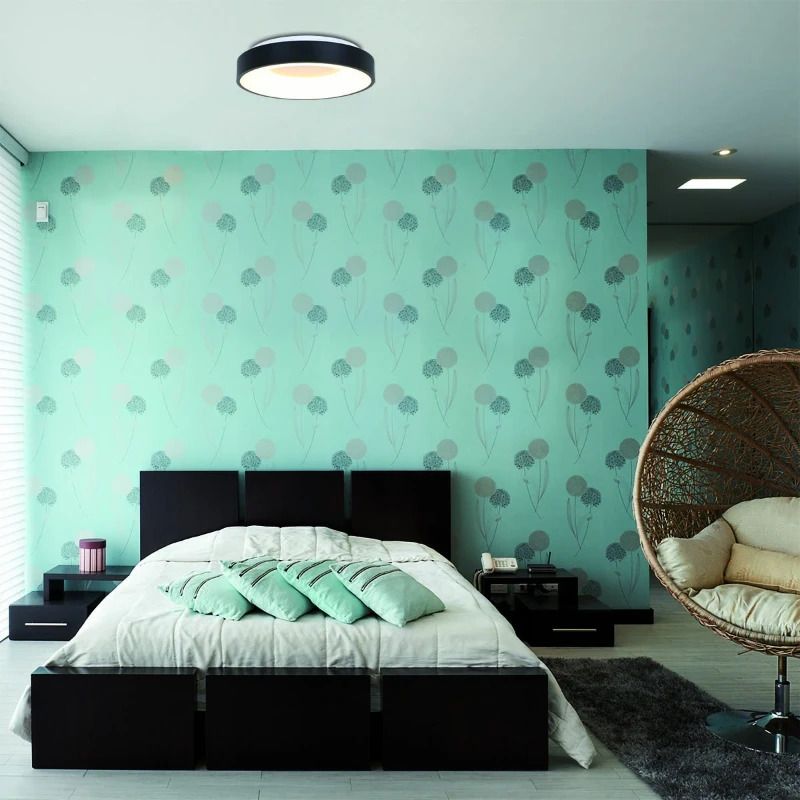 Steinhauer Ringlede LED Plafondlamp | 40W 2700K 3600lm 827 | Dimbaar | Wit/Zwart