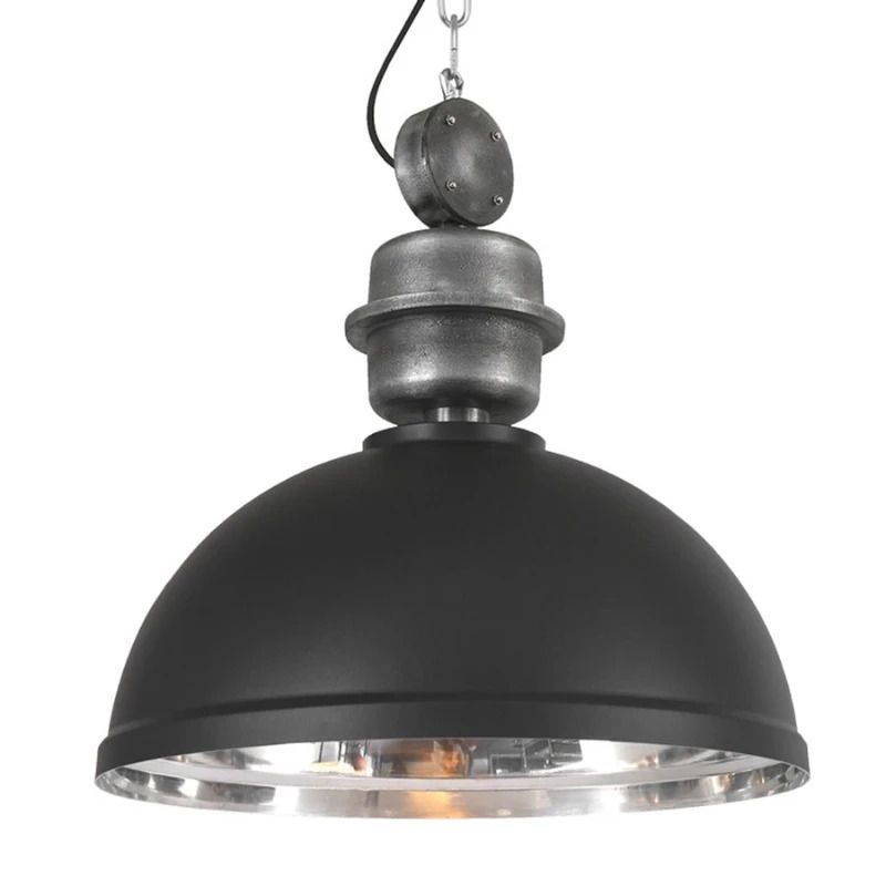 Mexlite Gaeve LED Hanglamp | 1x E27 40W | Dimbaar | Chroom/Zwart