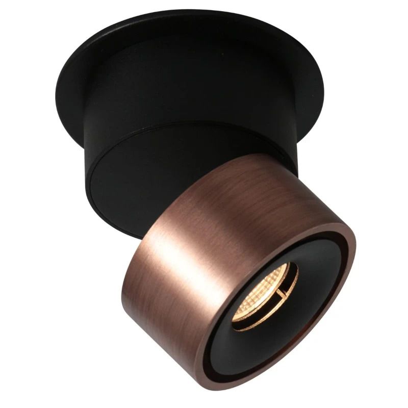 Mexlite Fez Ø78mm LED Downlighter | 8W 2700K 700lm 827 | Dimbaar | Brons