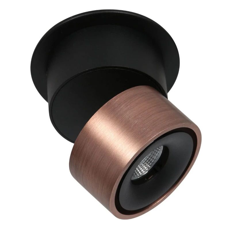 Mexlite Fez Ø78mm LED Downlighter | 8W 2700K 700lm 827 | Dimbaar | Brons