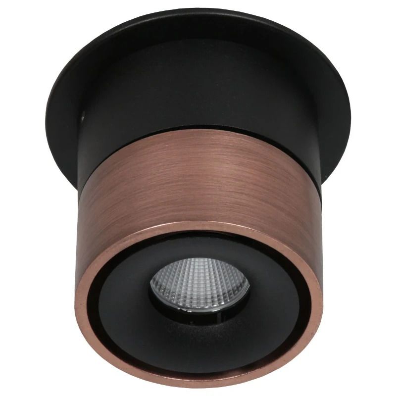 Mexlite Fez Ø78mm LED Downlighter | 8W 2700K 700lm 827 | Dimbaar | Brons