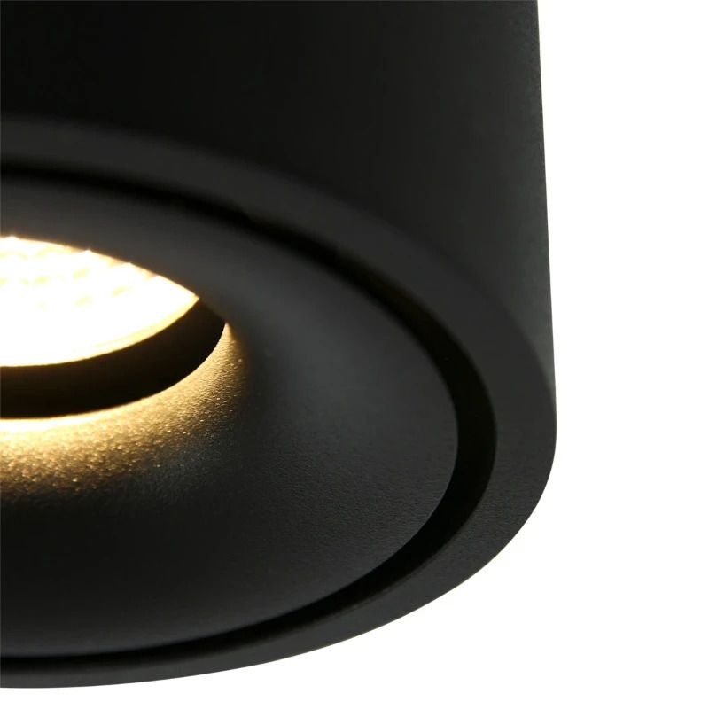Mexlite Fez Ø78mm LED Downlighter | 8W 2700K 700lm 827 | Dimbaar | Zwart