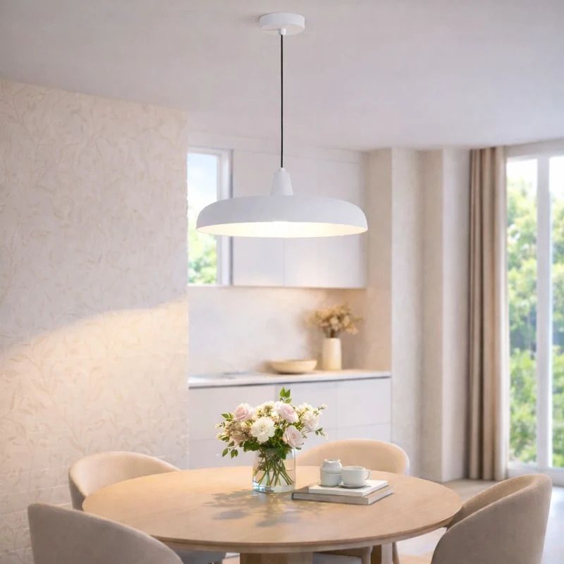 Steinhauer Krisip LED Hanglamp | 1x E27 40W | Dimbaar | Wit