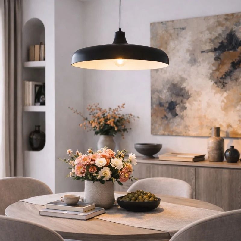 Steinhauer Krisip LED Hanglamp | 1x E27 40W | Dimbaar | Zwart