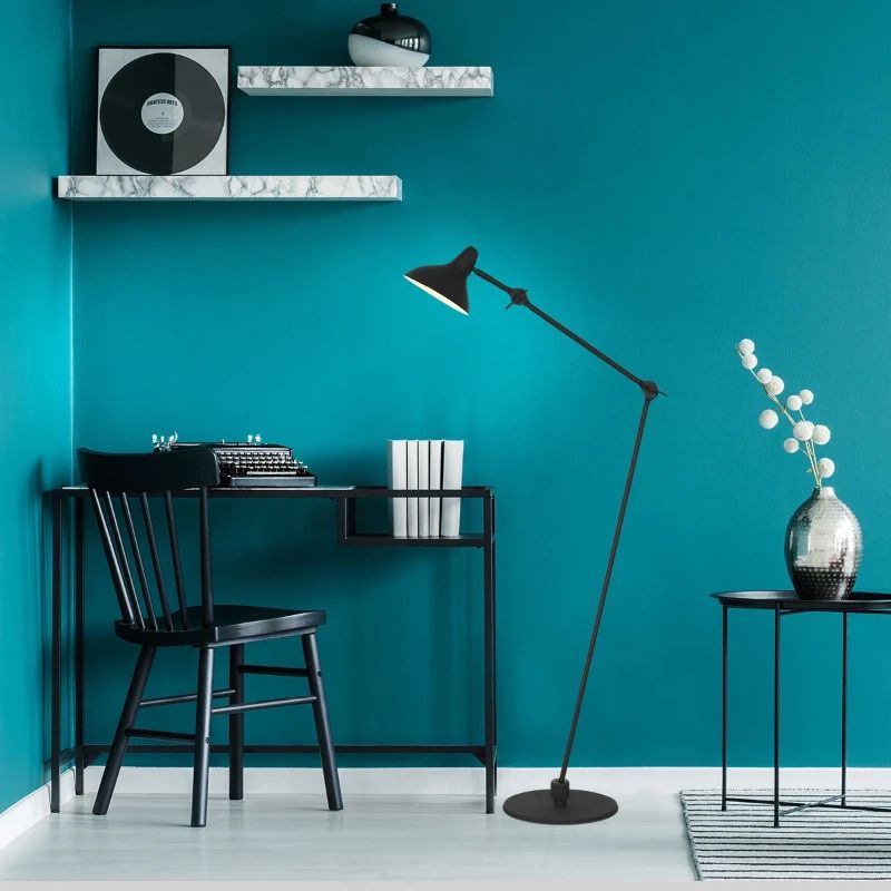 Anne Light Kasket LED Vloerlamp | 1x E27 40W | Dimbaar | Staal/Zwart