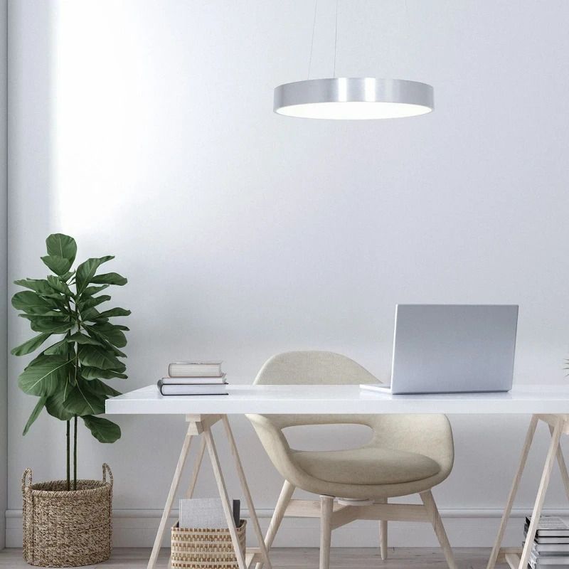 Steinhauer Ringlede LED Hanglamp | 40W 2700K 3600lm 827 | Dimbaar | Wit/Zilver